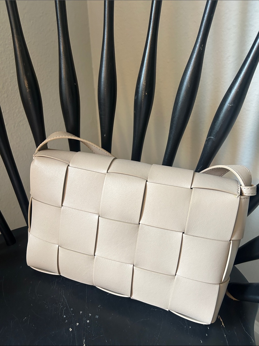 Quince Italian Leather Handwoven Flap Crossbody Bag - Picture 6 of 6
